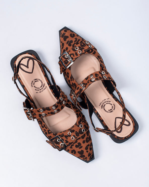 Mules hebilla T326 Print