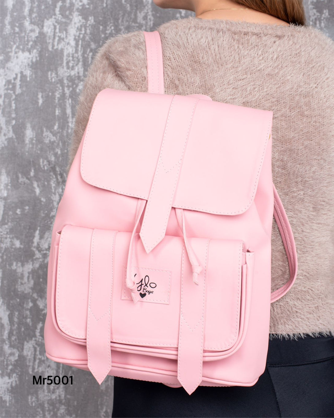 Morral color rosado