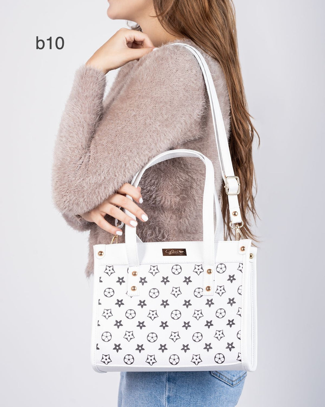 Bolso manos libres color blanco