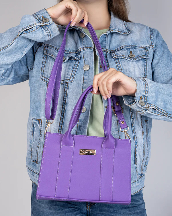 Bolso manos libres color morado