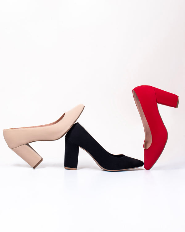 Tacones T3020 – Tacón grueso 7 cm en lince con forro de terciopelo | Ylo Shoes