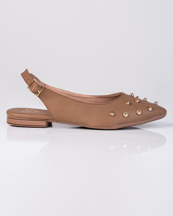 Baleta de Dama Mules Y2422 TAUPE