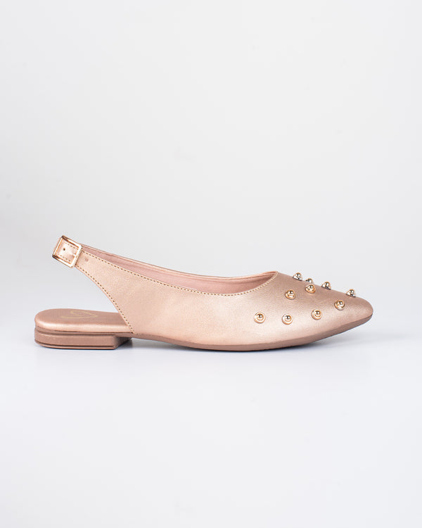 Baleta de Dama Mules Y2422 Oro rosa