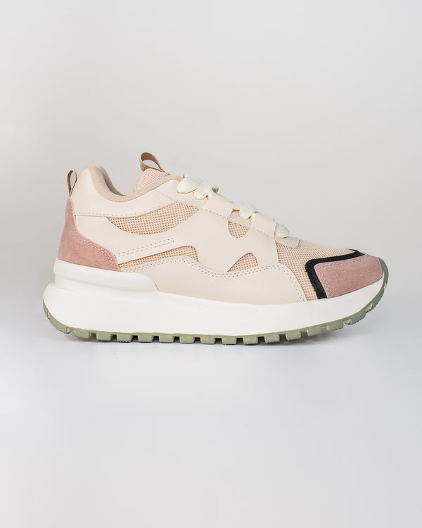 Tenis de Dama en color beige con nude